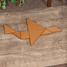 Load image into Gallery viewer, Playmore Design Eco Tangram Blocks (7 Recycled Plastic Blocks) - Cedar