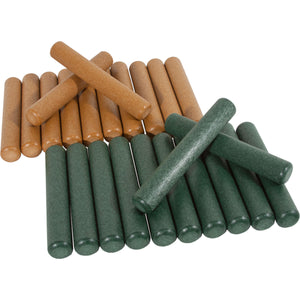 PlayMore Design Eco Percussion Set (24 Recycled Plastic Instruments) - Green/Cedar