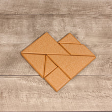 Load image into Gallery viewer, Playmore Design Eco Tangram Blocks (7 Recycled Plastic Blocks) - Cedar