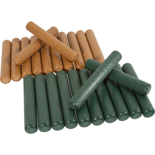 PlayMore Design Eco RecyClaves (12 pairs) - Green/Cedar
